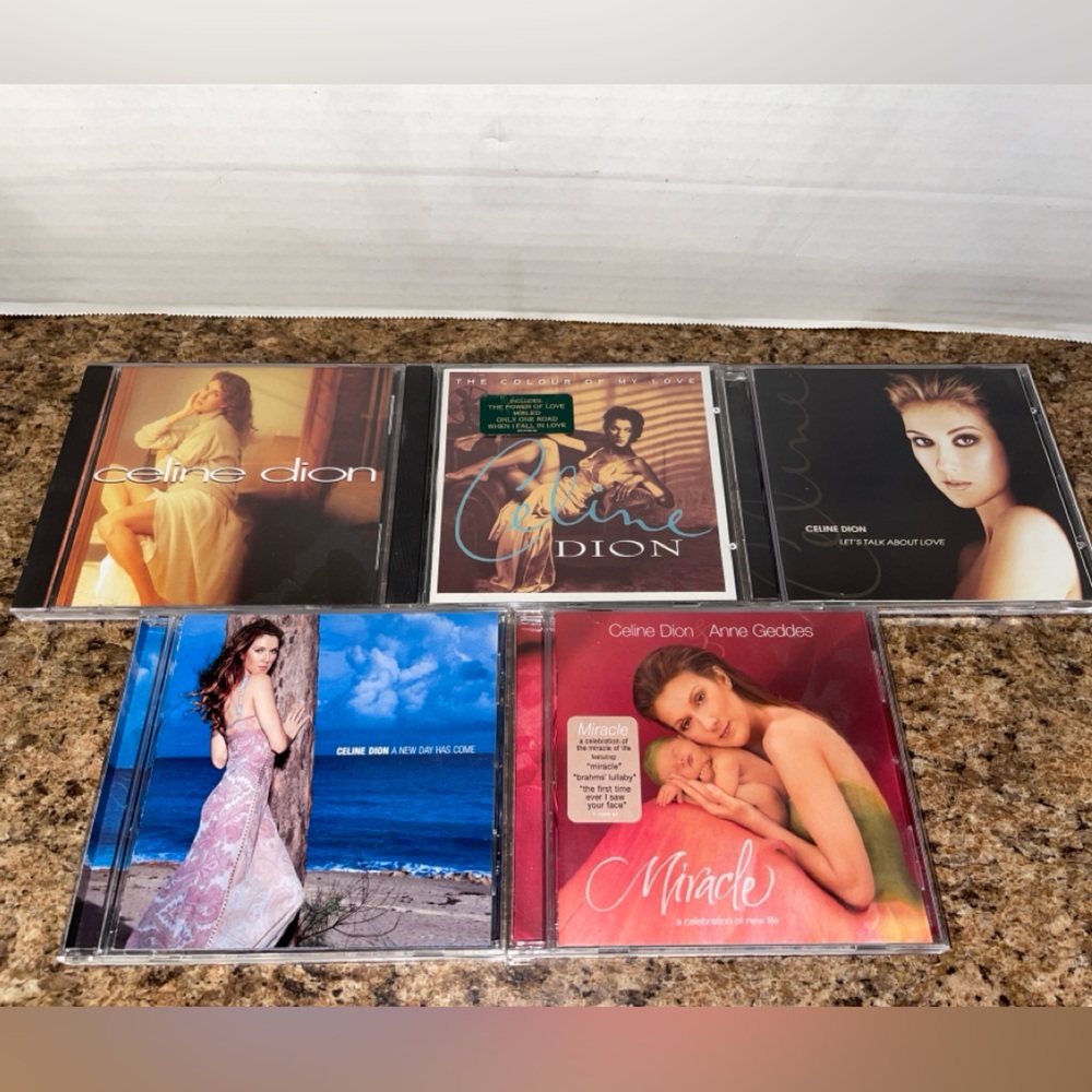 Cd Lot of 5 Celine Dion Self Titled, A New Day Has Come, The Colour Of M…
